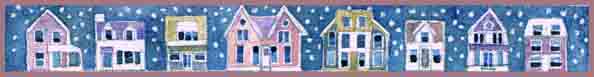 Snow Houses | watercolor |copyright Liz Macklin 2013