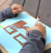 drawing of school by first grader