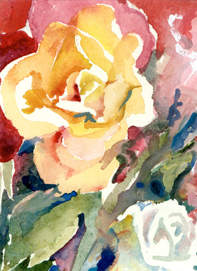 Yellow Rose | watercolor